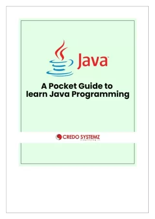 Java Training in Chennai-Learn Programming-CREDO SYTEMZ