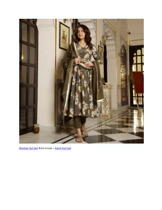 Women Suit Set from Lirose