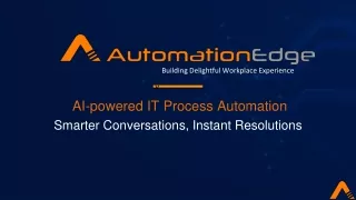 AI-Powered It Process Automation