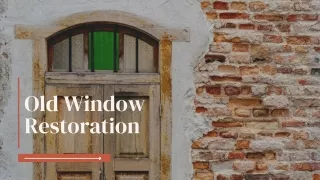 How to restore old wood windows?