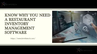 know why you need a restaurant inventory management software