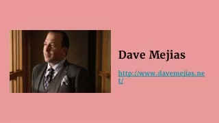 Dave Mejias- Methods Incorporated To Prove Paternity