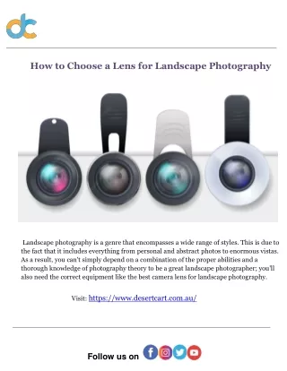 How to Choose a Lens for Landscape Photography
