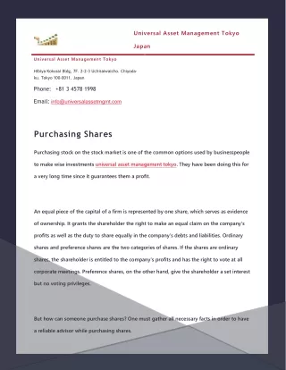 Purchasing Shares