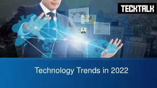 Tecktalk - Latest Technology trends