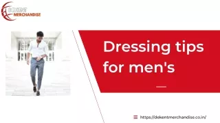 Dressing tips for men's.PDF
