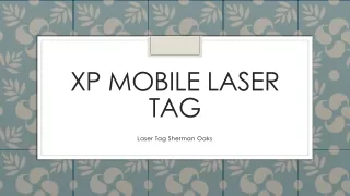 xp mobile laser tag