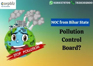 Do you know about NOC from Bihar State Pollution Control Board?