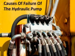 Type of reason the hydraulic pump