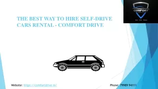 THE BEST WAY TO HIRE SELF-DRIVE CARS RENTAL