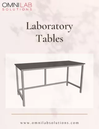 laboratory tables