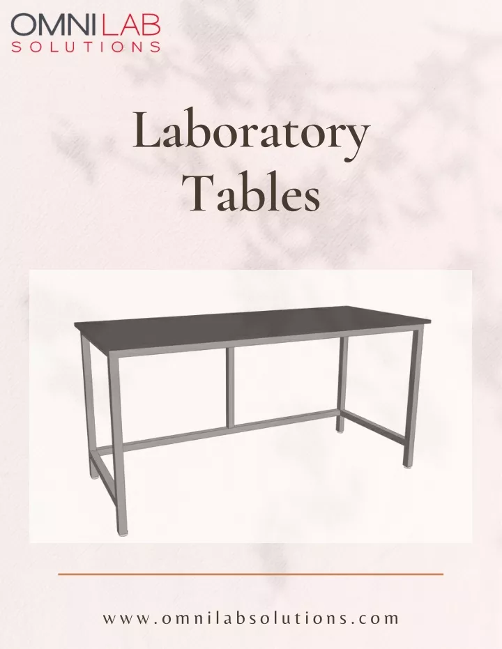 laboratory tables