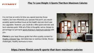 Play To Lose Weight: 6 Sports That Burn Maximum Calories