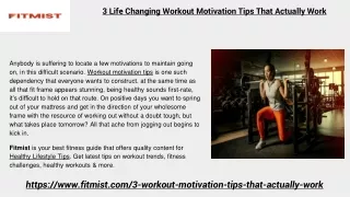 3 Life Changing Workout Motivation Tips That Actually Work