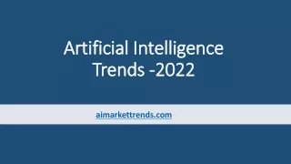 artificial intelligence trends 2022