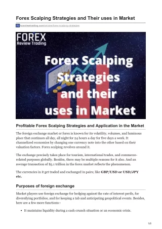 fxreviewtrading.com-Forex Scalping Strategies and Their uses in Market