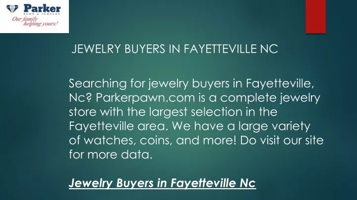 jewelry buyers in fayetteville nc