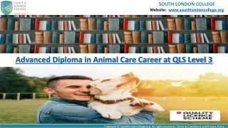 2022 Updated Online Advanced Diploma in Animal Care Career