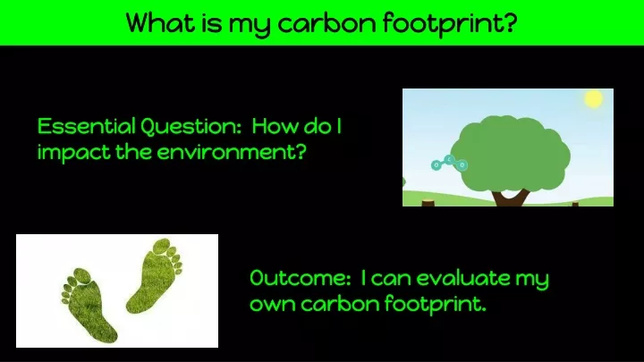 what is my carbon footprint