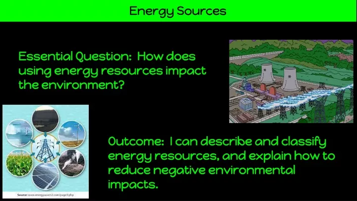 energy sources