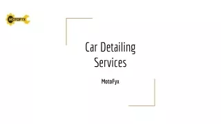 Car Detailing Services