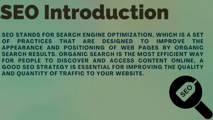 seo introduction