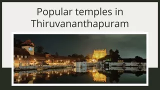 Popular temples in Thiruvananthapuram