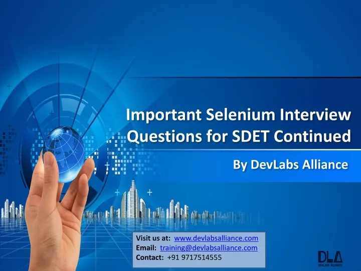 important selenium interview questions for sdet