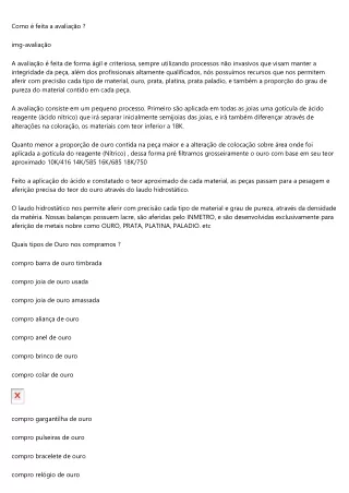 como feita a avalia o