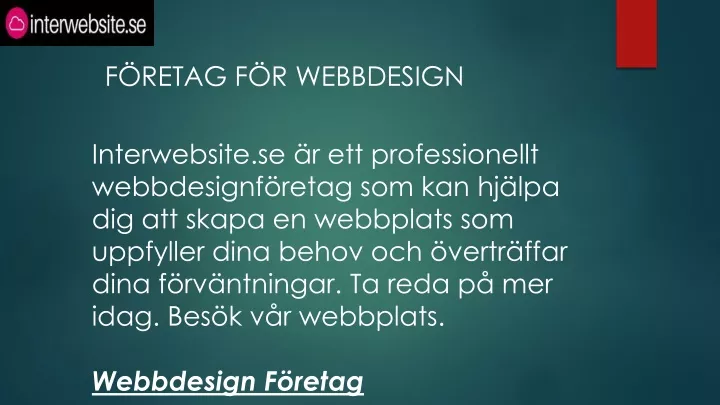 f retag f r webbdesign