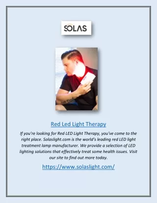 red led light therapy