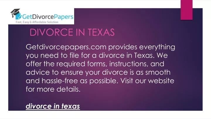 divorce in texas