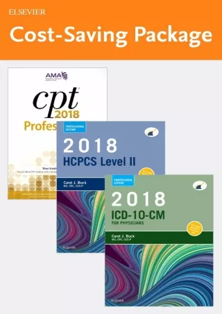 READ 2018 ICD 10 CM Physician Professional Edition Spiral bound  2018 HCPCS