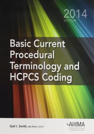 READ Basic Current Procedural Terminology and HCPCS Coding 2014