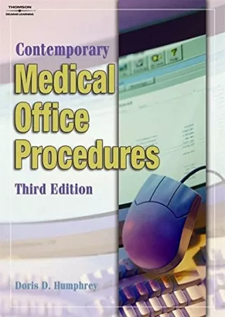 DOWNLOAD Contemporary Medical Office Procedures
