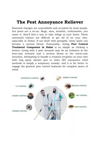 The Pest Annoyance Reliever
