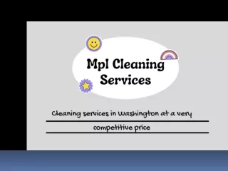 Cleaning services in Washington at a very competitive price