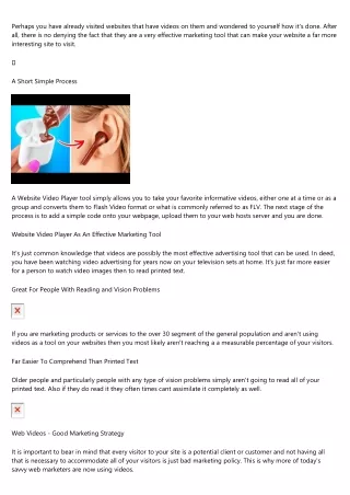 perhaps you have already visited websites that