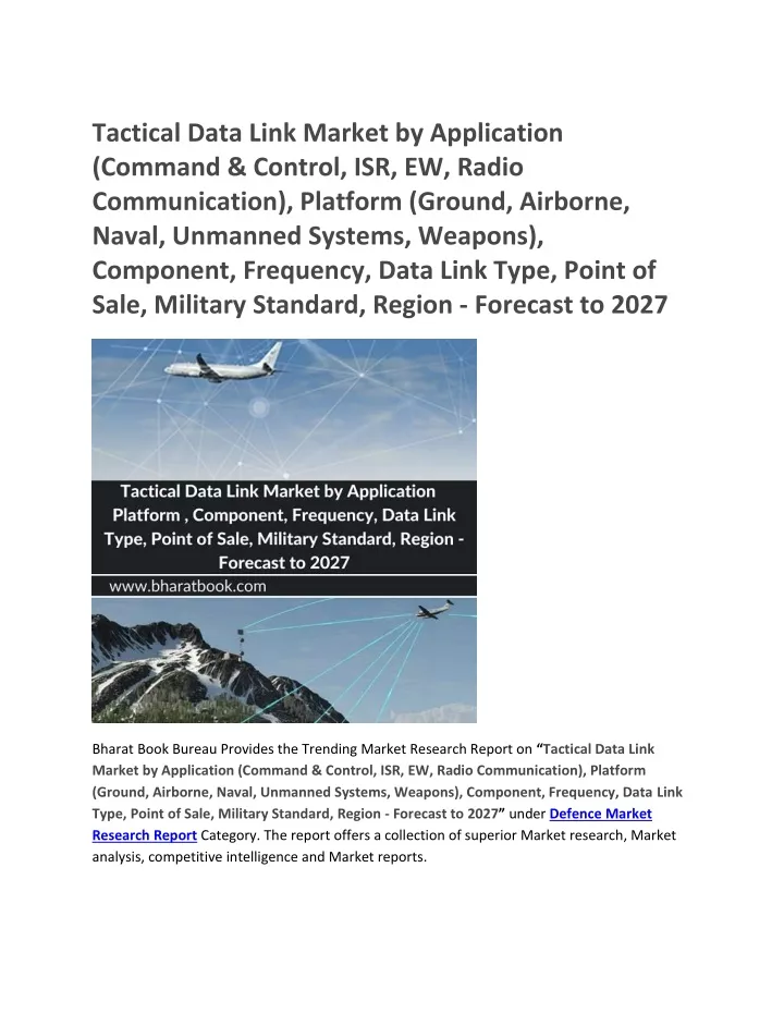tactical data link market by application command