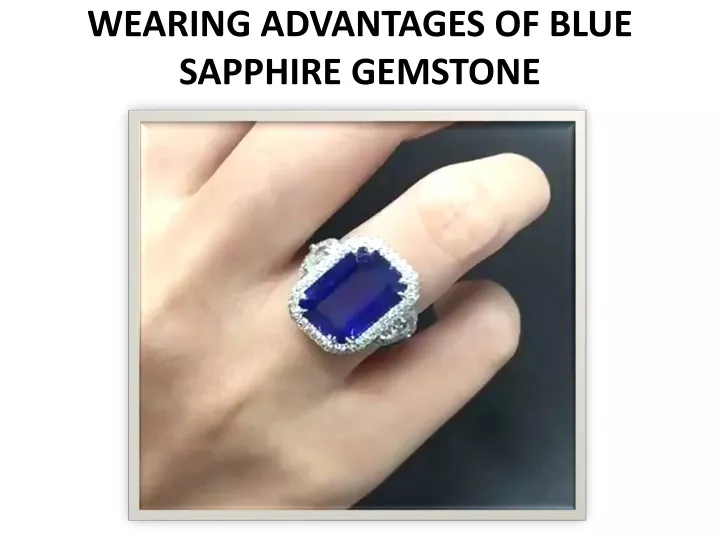 wearing advantages of blue sapphire gemstone