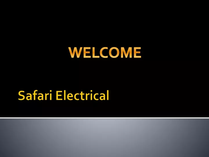 safari electrical