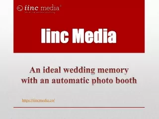 An ideal wedding memory with an automatic photo booth