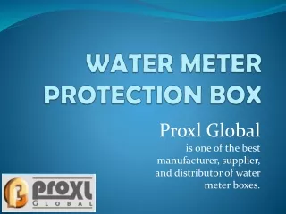 Water Meter Protection Box