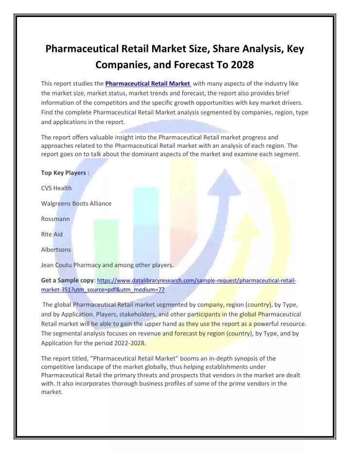 pharmaceutical retail market size share analysis