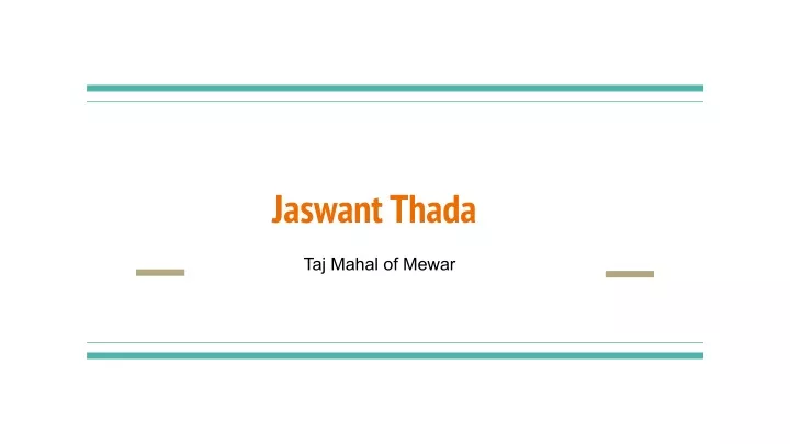 jaswant thada