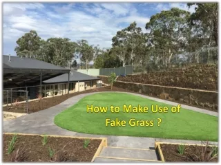 How to Make Use of Fake Grass ?