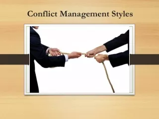 conflict management styles