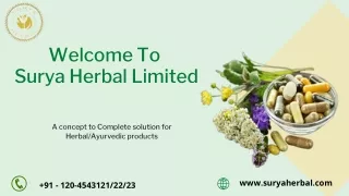 Herbal Medicine Contract Manufacturers in Noida