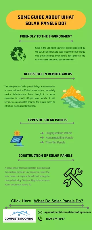 Some Guide About What Solar Panels Do?