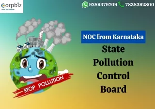 What is the Karnataka State Pollution Control Board's NOC